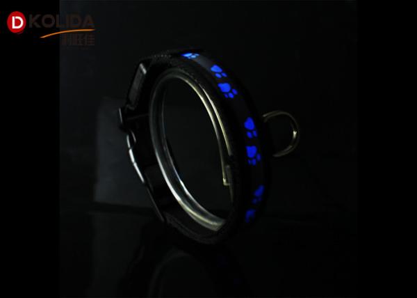 LED Flashing Light Dog Collar and Leash Safety Pet Dog Puppy Collar Lead in Night