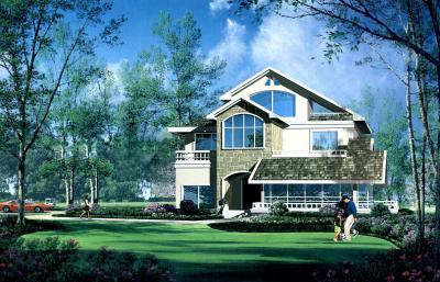 Casa pré-fabricada, casa de campo alta da isolação com PVC Windows deslizante