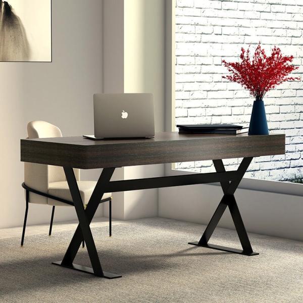 X - Leg Desk Light Luxury Hotel Room Furniture Study Office Black Computer Desk