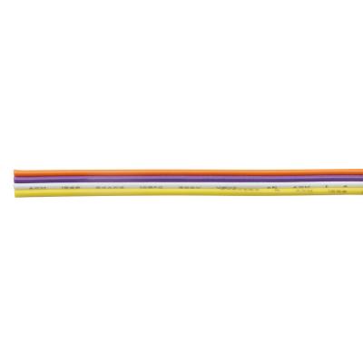 Customized Tinned Copper Flat Wire Cables 24awg 28awg Rainbow Color
