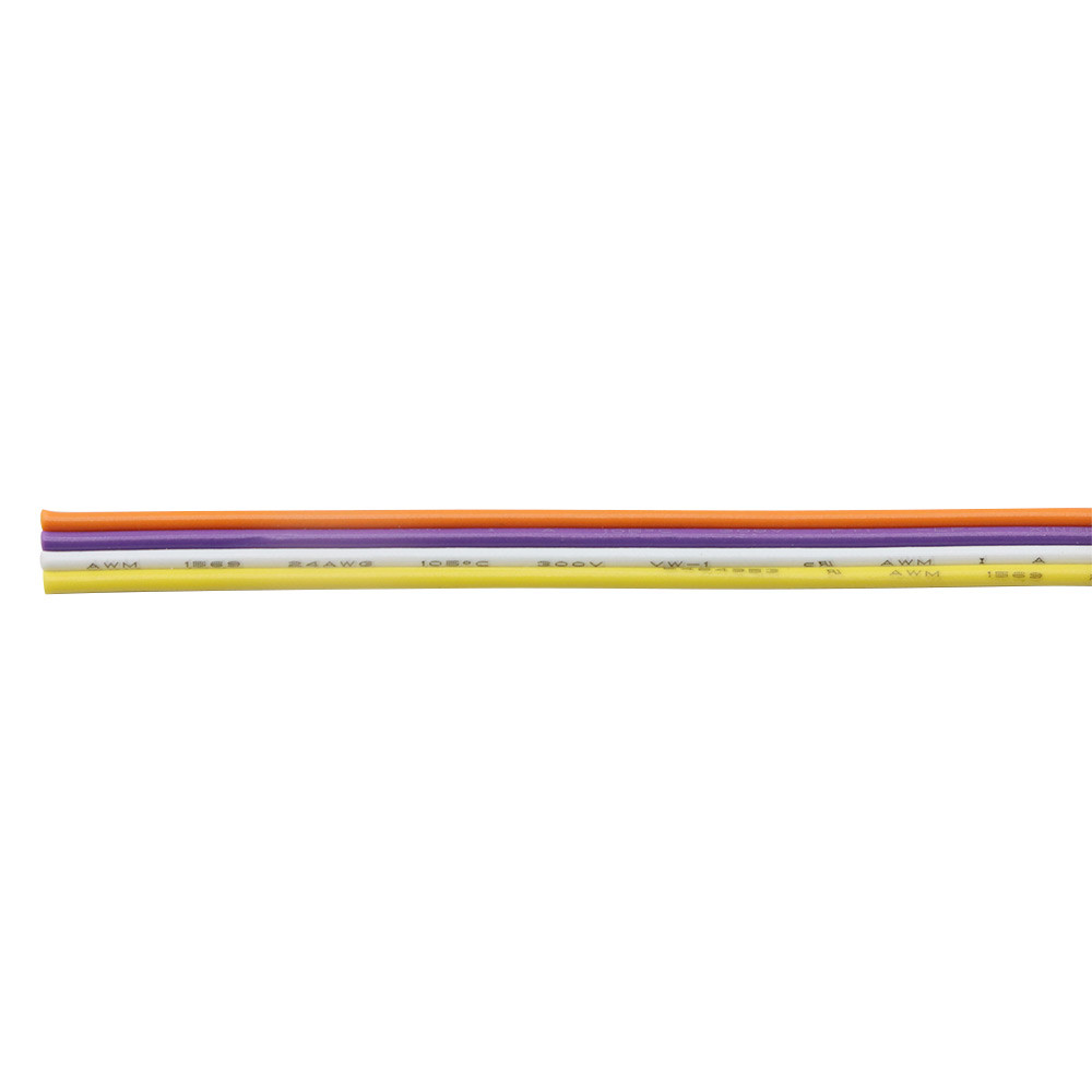 Подгонянный залуживанный медный цвет радуги кабелей 24awg 28awg плоской проволоки