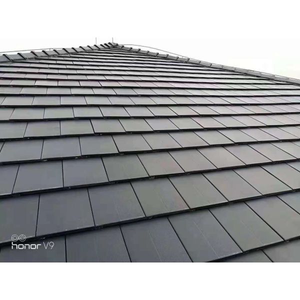Ceramic Plain Roof Tile Terracotta Grey Color Modern House Roof Shingles Villa Rural Roof Tile Decorative