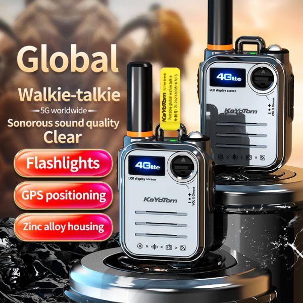 4G POC Zinc Alloy Walkie Talkie with FM Radio Function and Exclusive PTT Support
