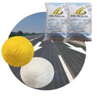 Peinture de marquage routier en poudre jaune réfléchissant / blanc / couleur personnalisée