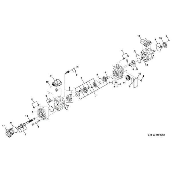 20/925764 насосов поршеня K3V63DTP JS130 гидравлических для T3 JCB JS160