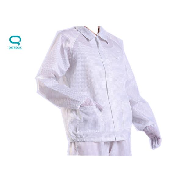 Противостатическая форма Workwear полиэстера мантии халата чистой комнаты ESD