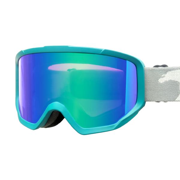 УЛЬТРАФИОЛЕТОВЫЕ женщины людей изумленных взглядов лыжи снега защиты с широким панорамным объективом