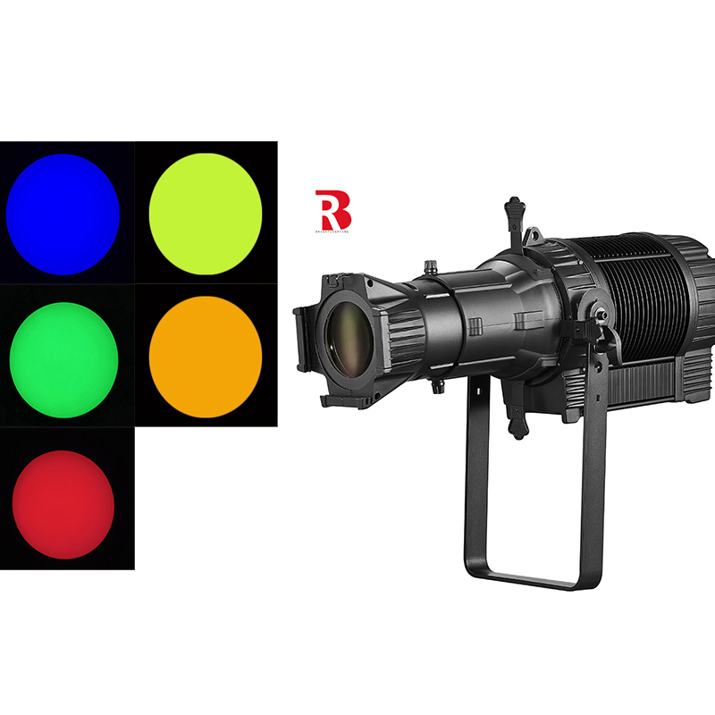 200w RGBW Тихий фиксированный фокус без вентилятора IP65 LED Spot Studio Stage Light
