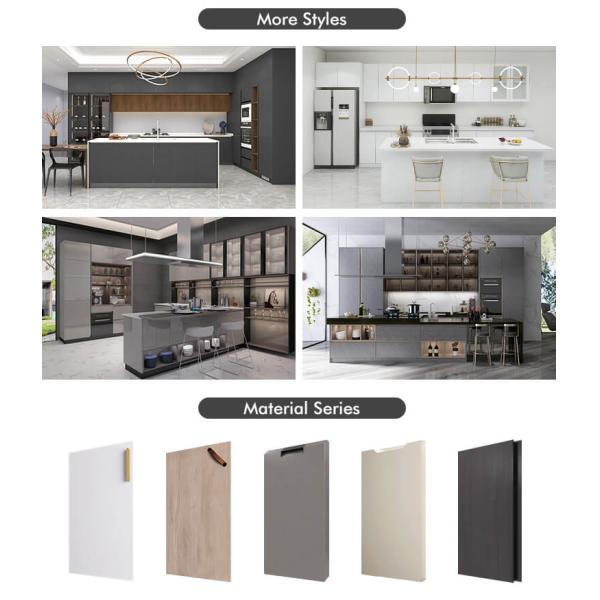 High Gloss Lacquer Modular Kitchen Cabinets Trendy White Plywood Cupboards