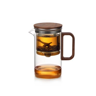 Countertop Japanese Glass Teapot With Infuser Stovetop Safe OEM