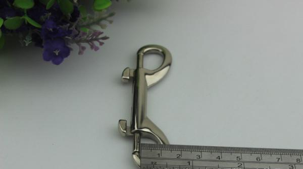 Handbag hardware 85 mm length nickel color swivel snap lobster claw clasp hook with nickel free