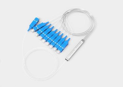 10.5dB 1x8 Bare PLC Splitter / 0.25mm diameter Optical Cable Splitter