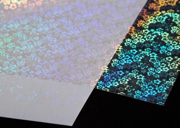Hot Sell A4 Size Self-adhesive Transparent Holographic Cold Lamination Film with Liner Holographic Stickers Smooth and Glossy