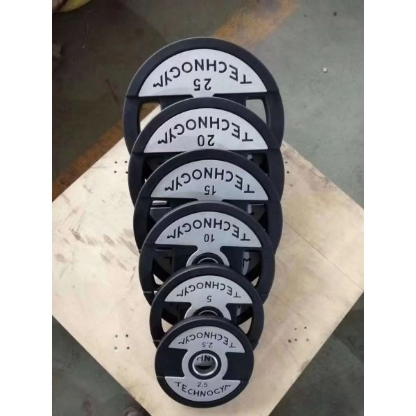 Fitness Training High End CPU Bumper Plates Weightlifting Gym Equipment 2.5kg 5kg 10kg 15kg 20kg 25kg Set