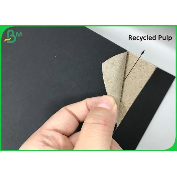 Papel gris de la cartulina de la caja del material 1.5m m de la paja negra 2m m gruesa rígida de la arcilla