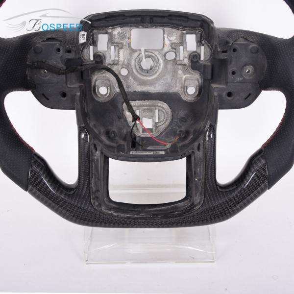 ODM Land Rover Defender Led Display Steering Wheel Round Sports White Stitch