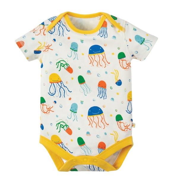 Unisex 100% Cotton Custom Printing pattern Solid Color Short Sleeve Baby Summer Rompers Baby Rompers