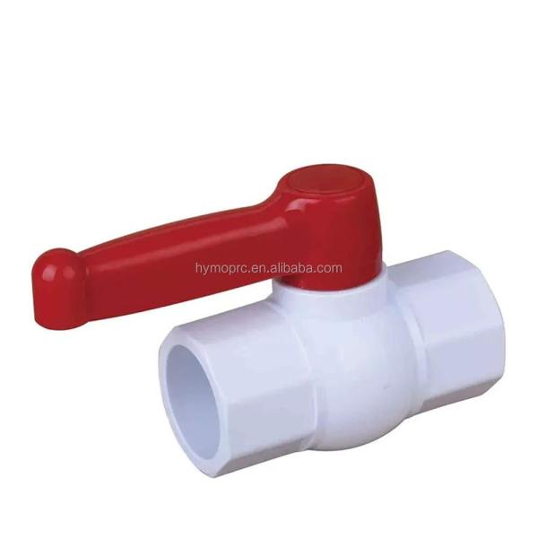 Leading PVC Ball Valve 1.0MPA Pressure Blue Plastic Threaded Water Pipe Valve 1/2 Inch