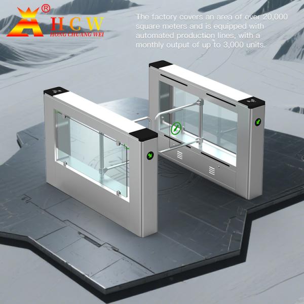RS232 Optical Swing Speed Gate Turnstile With Face Recognition