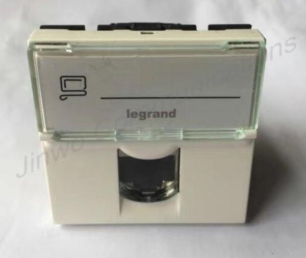 Free Tool White Faceplate 45mm 22.5mm RJ45 Cat5e Face Plate