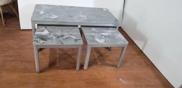 Waterproof Home Living Room Furniture 1400*800*750mm Marble Stone Dining Table
