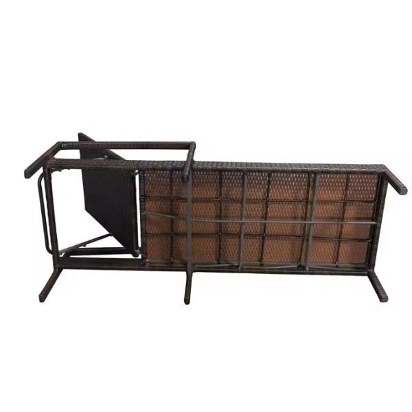 Customized Outdoor Furniture Single Sun Lounger for Patio Hotel Rattan