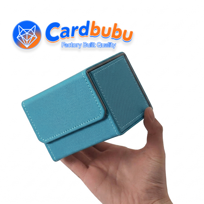 Horizontal Magnetic Closure Leather Deck Box Party Cooperative TCG Playing Card