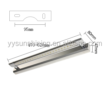 Stainless Steel 5W 7W IP44 LED Mirror Light for Bathroom Working Time hours 20000 CRI Ra 68