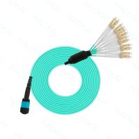 Le câble de patch MPO OM3 est un connecteur LC multimode.