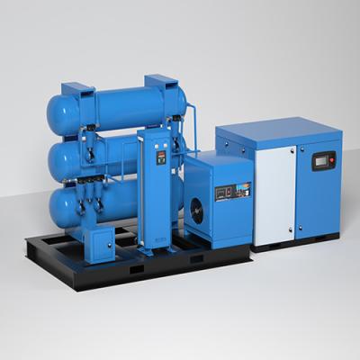 380V Electric Integrated Screw Air Compressor Air Cooling Customized Color