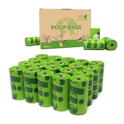 Custom Corn Starch Based Biodegradable Eco Friendly Outdoor Pet Dog Poop Waste Bag