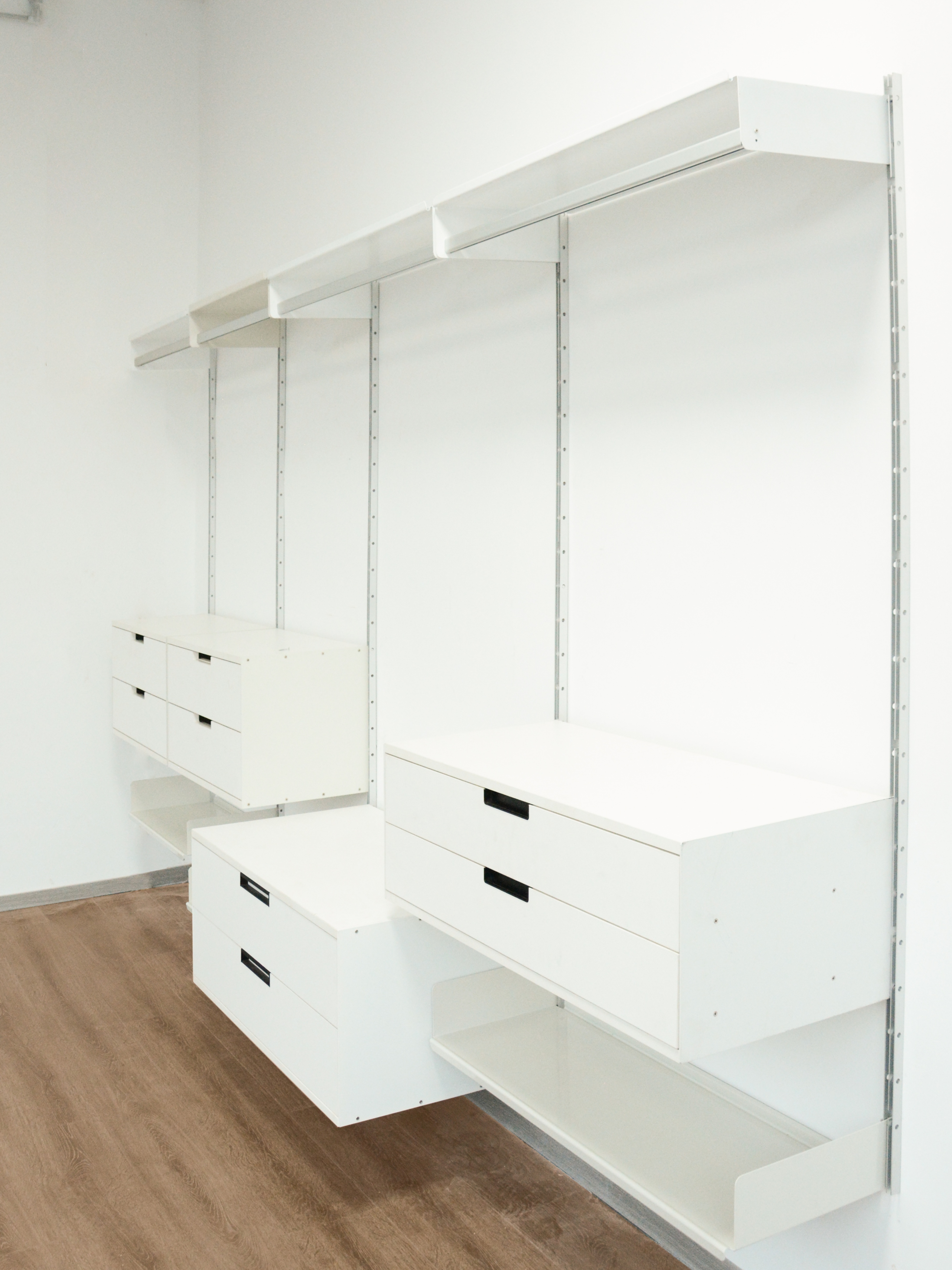 Flexible Detachable Metal Storage Rack Drawer Open Wardrobe for Assembling Clothes Racks Living Room
