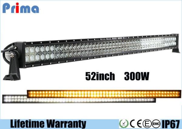 52 Inch 300W Wireless Remote Control Led Light Bars 27000lm Lumen Amber White