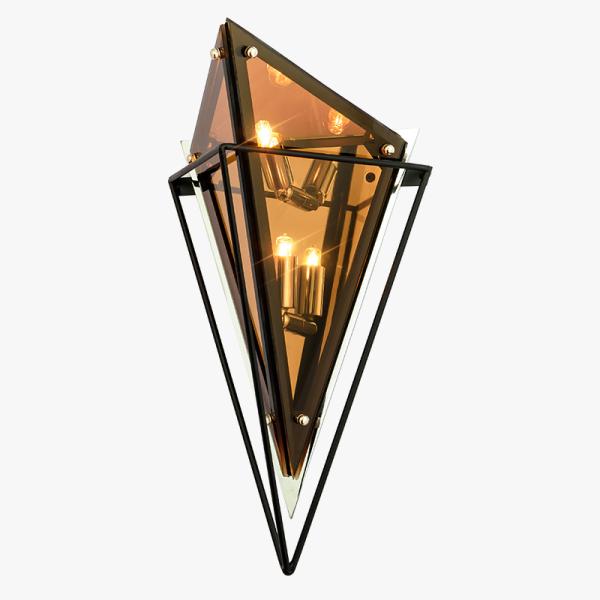Modern minimalist wall lamp personality lamps aisle hotel glass bedroom wall diamond