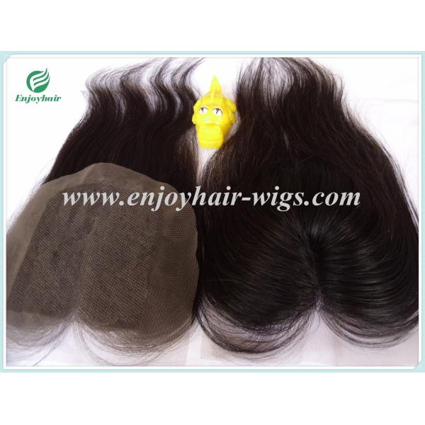 Lace top closure 4''x4'' ,malaysian virgin hair natural color straight 10''-24''length