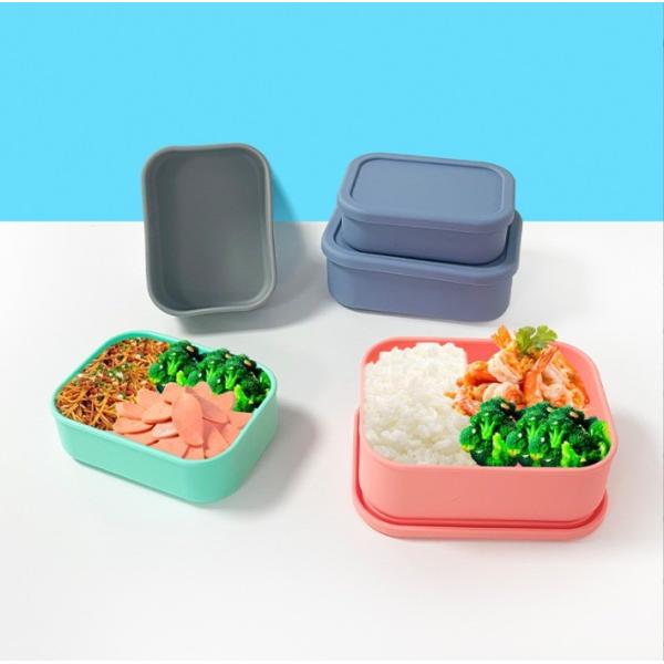 Freshness Preservation Food Grade Silicone Sealed Storage Box BPA Free Kids Bento Box