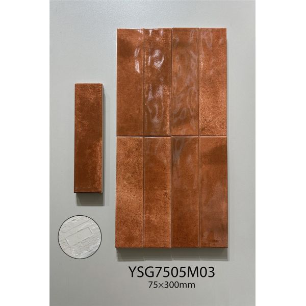 Antibacterial Green 75x300mm Glossy Inside Ceramic Wall Tiles For Dining Room and Office