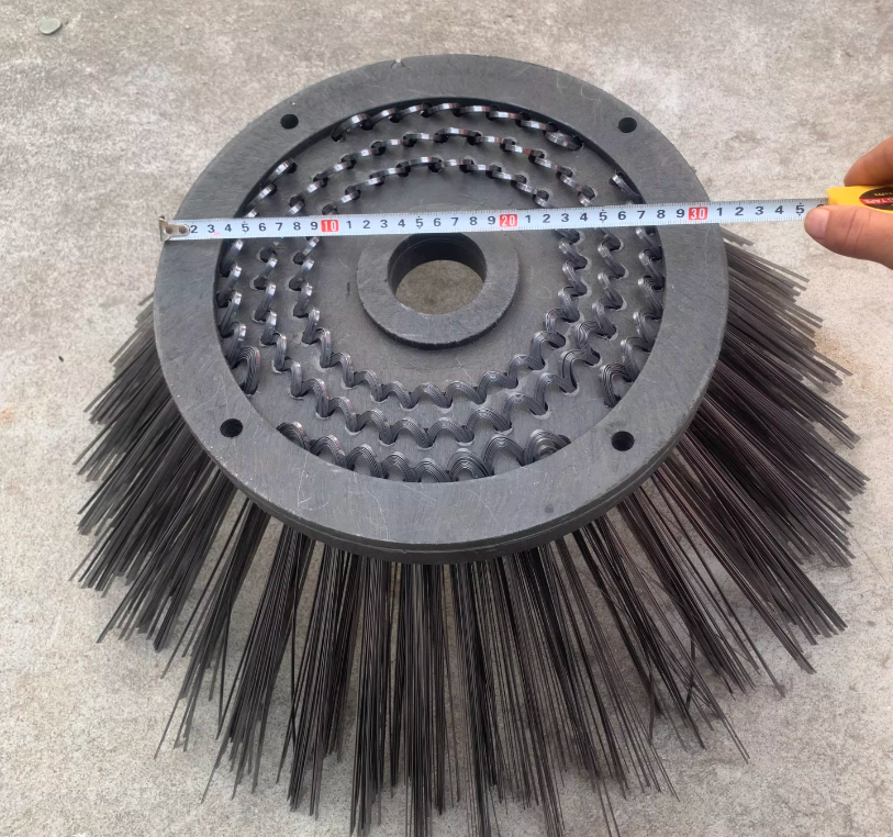 High Strength Flat Steel Wire Cleaning Brush Replaces Side Brush, Suitable For Sweeping Machine Accessories