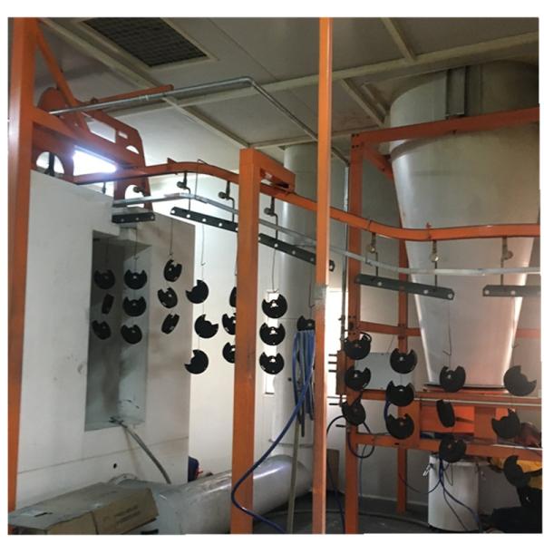 Pintura do pó do aquecimento de gás natural de ABD Horizontal Powder Coating Line