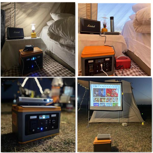 Eu Хранилище Портативная электростанция Домашний кемпинг Аварийное хранение энергии 500w