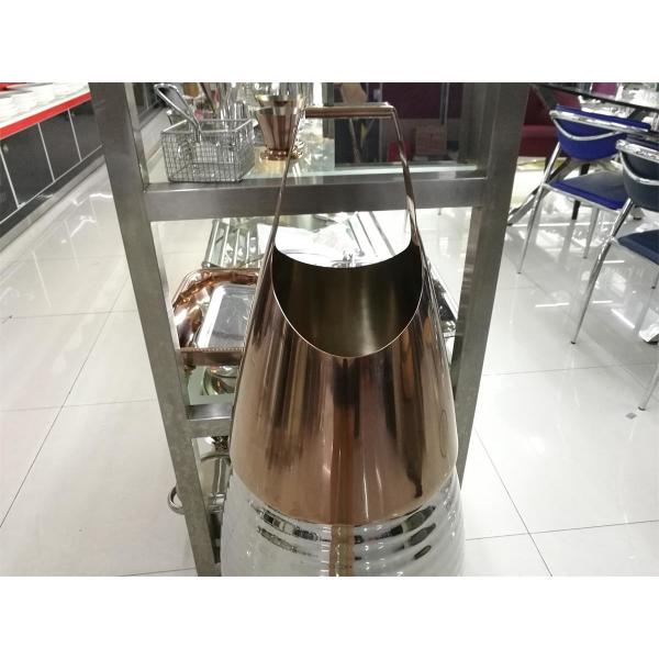 Оборудование шведского стола Шампани розовой нержавеющей стали золота коммерчески с ручкой, сверхмощным ведром вина