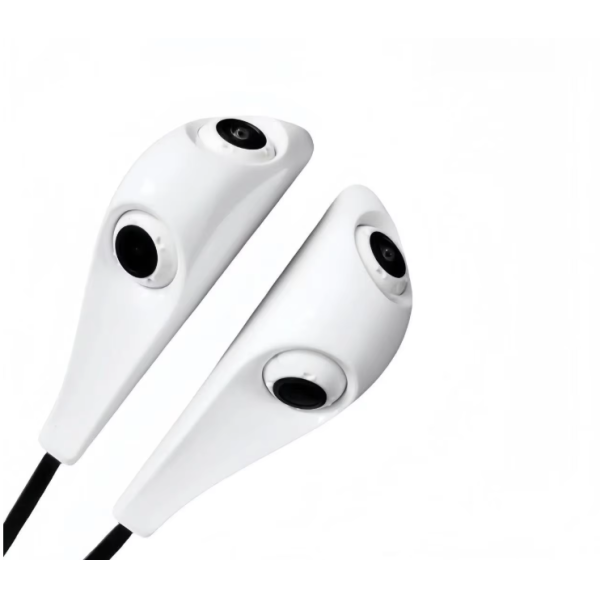 1080P AHD HD Waterproof Blind Spot Side View Camera No Drilling Sticker Mount Universal Car Door Camera White & Black