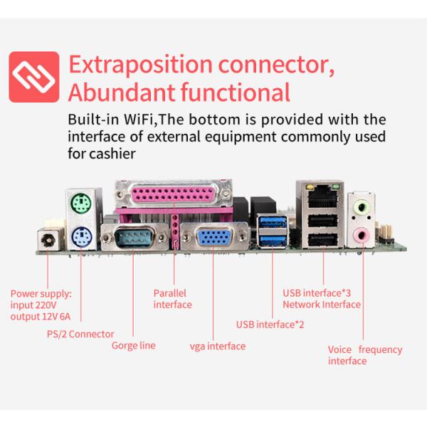 Aluminum Alloy Base POS Cash Register POS All In One Touchscreen Computer