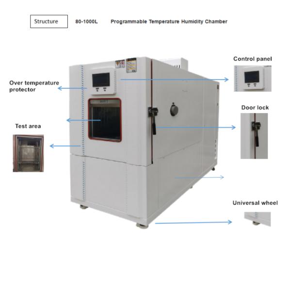 504L -70C-150C Environmental Programmable High Low Temp Humidity Chamber for Product