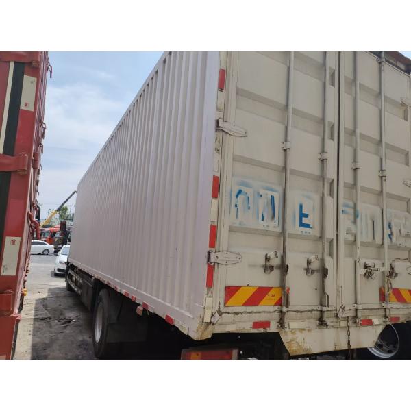 Используемые тележки Cummins Engine груза коробка передач 245 лошадиных сил быстрая 10 метров длинной высокой крыши Кабины Dongfeng Van Тележки