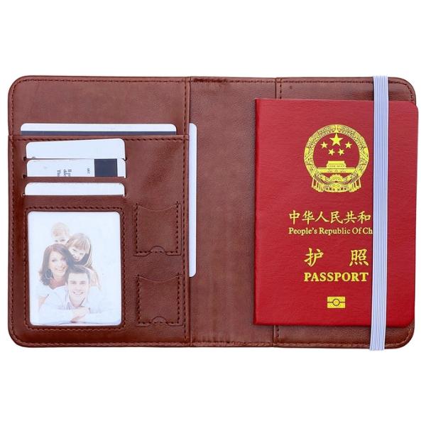 Sublimation Passport Cover ID Card Holder Double Sided Custom Print PU Leather Sublimation Passport Holder