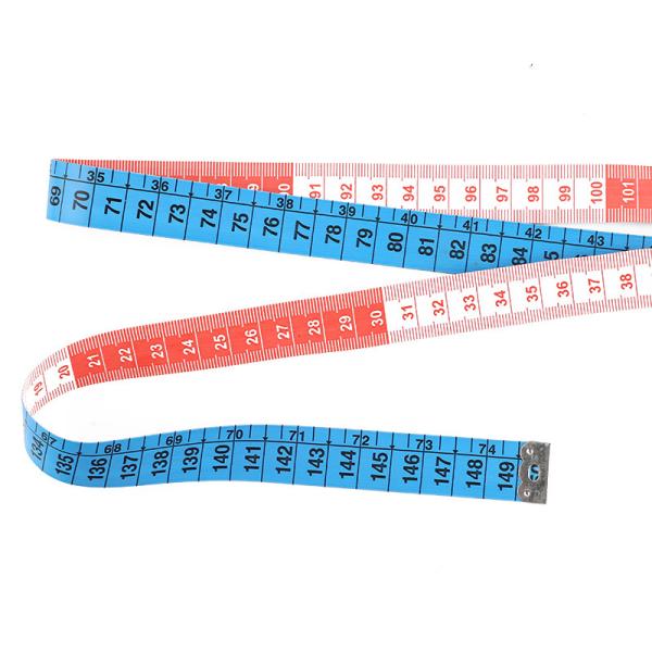 150Cm Vêtements multicolores Ruban à mesurer pour le corps Tissu de couture Tissu sur mesure Tricot artisanat à domicile