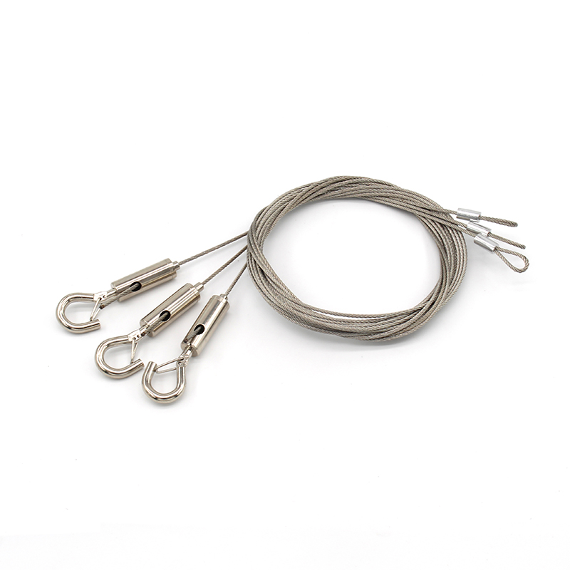 Factory Price Adjustable Cable Lock Steel Rope Hook Cable Gripper Lighting Suspension Kit Wire Hanging System