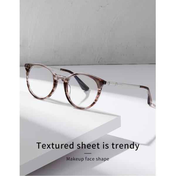 Слепимость компьютера игры ретро круглых стекел металла ацетата голубая светлая преграждая анти- УЛЬТРАФИОЛЕТОВАЯ