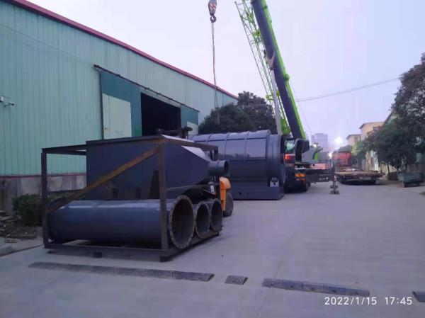Steel Recycling Waste Tyres Pyrolysis Plant Machine For Natural Color